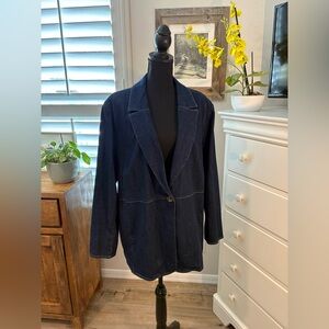 Chico’s
Denim Blazer, Sycamore Indigo or Dark Blue - 4 (20/22 or XXL)